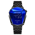 BINBOND Locomotive Concept Touch Screen Steel Belt Watch Men Live Black Technology Watch, Touch Screen Blue Steel Blue, Touch Screen Black Steel Blue, Touch Screen White Steel Blue, Touch Screen Full Gold Blue Touch Screen Black Steel Blue Black Steel Blue