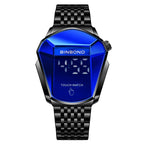 BINBOND Locomotive Concept Touch Screen Steel Belt Watch Men Live Black Technology Watch, Touch Screen Blue Steel Blue, Touch Screen Black Steel Blue, Touch Screen White Steel Blue, Touch Screen Full Gold Blue Touch Screen Black Steel Blue Black Steel Blue