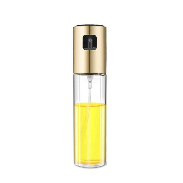 Kitchen Glass Olive Oil Spray Bottle Vinegar Oil Sprayer Seasoning Bottle Gold
