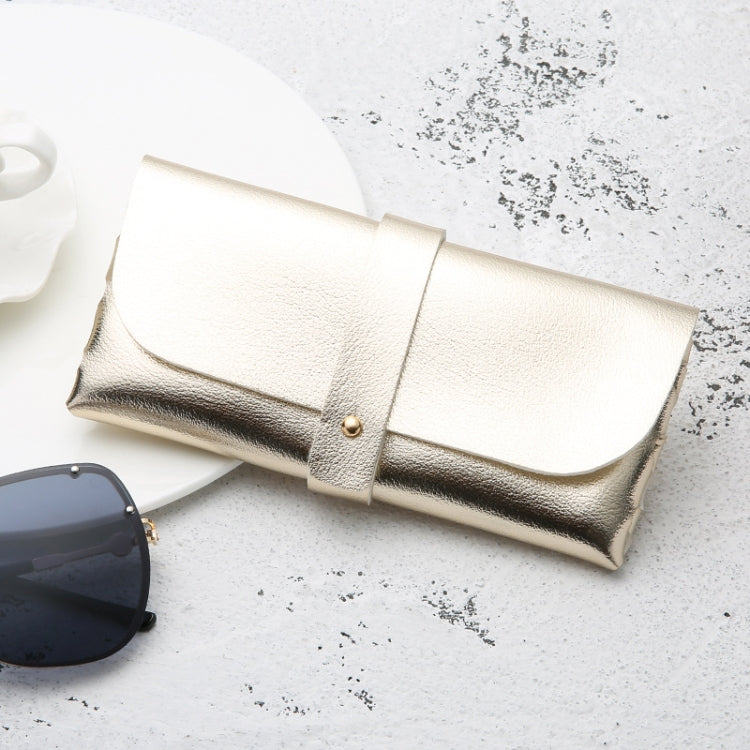 Fashion Portable Glasses Case Magnetic PU Leather Foldable Glasses Box for Eyeglass Oversize Sunglasses, Magnetic PU Gold, Magnetic PU White, Magnetic PU Black, Magnetic PU Red, Magnetic PU Gray