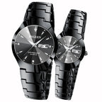 FNGEEN 5808 Women Fashion Steel Strap Quartz Watch Couple Watch, Brown Steel Coffee Surface, Black Steel Black Surface, Stainless Stee White Surface, White Steel Black Surface, Stainless Steel Blue Surface