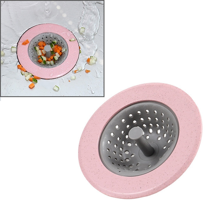vanzlife Dishwasher filter pool floor drain household kitchen anti-blocking anti-seal washing net bag sewer filter, Pink, Blue, Apricot Pink