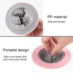 vanzlife Dishwasher filter pool floor drain household kitchen anti-blocking anti-seal washing net bag sewer filter, Pink, Blue, Apricot