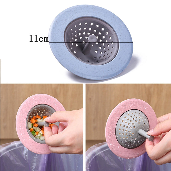 vanzlife Dishwasher filter pool floor drain household kitchen anti-blocking anti-seal washing net bag sewer filter, Pink, Blue, Apricot