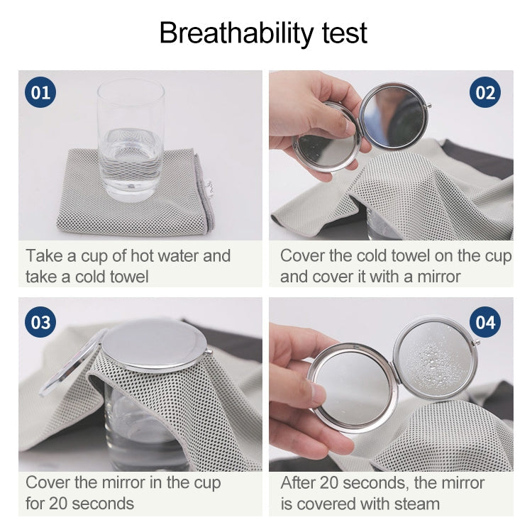 Absorbent Polyester Quick-drying Breathable Cold-skinned Fitness Sports Portable Towel, 40x80 Aluminum Foil Bag, 30x100 Aluminum Foil Bag