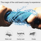 Absorbent Polyester Quick-drying Breathable Cold-skinned Fitness Sports Portable Towel, 40x80 Aluminum Foil Bag, 30x100 Aluminum Foil Bag