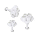 2 Set Silicone Hydrangea Fondant Cake Decorating Flower Blossom Mold, 3 PCS Hydrangea