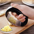 Stainless Steel Garlic Presser Manual Garlic Mincer Chopping Garlic Tools, Garlic Presser(Black) Garlic Presser(Black)