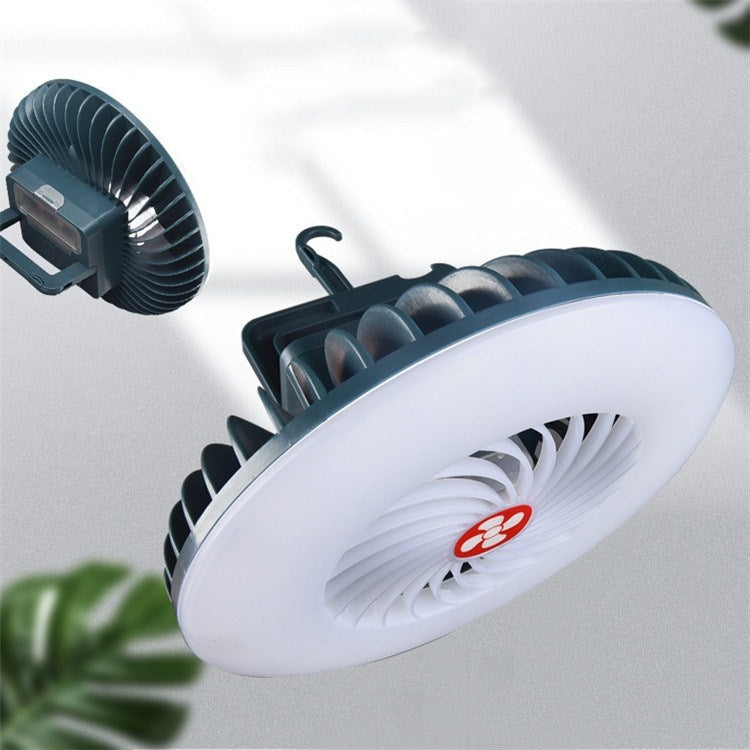 USB Rechargeable Fan Lamp Live Broadcast Multi-function Tent Camping Lamp, Fan Light, Fan Light + Bracket – TPU
