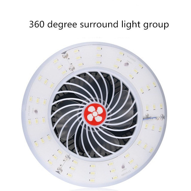 USB Rechargeable Fan Lamp Live Broadcast Multi-function Tent Camping Lamp, Fan Light, Fan Light + Bracket – TPU