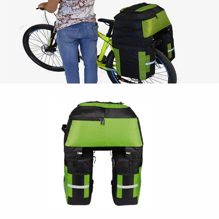 Mountain Bike Bicycle Rear Shelf Bag Camel Bag Black Green
