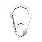 EDC Outdoor Camping Tool Outer Hex Spanner Carabiner Stainless Steel Climbing Buckle Multi-Function Keychain Hanging Buckle Default Title