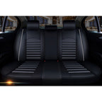 Universal PU Leather Car Seat Cover, Black White, Black Red, Black White Deluxe, Black Red Deluxe, Coffee Deluxe, Beige Deluxe, Beige, Coffee