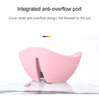 Baby Complementary Food Pot Cooking Milk Pan Maifan Stone Non Stick Household Multifunction Small Pot, Blue Milk Pan With Lid