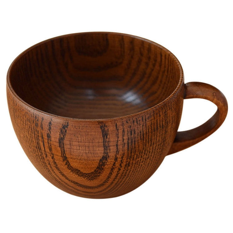Mini Retro Handmade Wooden Coffee Tea Juice Water Cup Breakfast Beer Milk Drinkware with Handle, Milk Drinkware with Handle Milk Drinkware with Handle