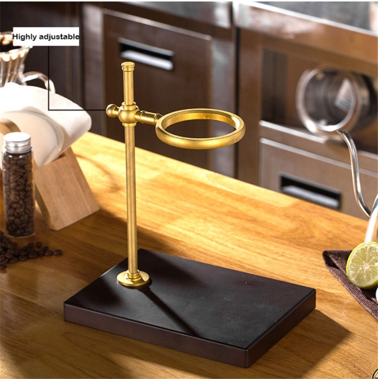 Wood Base Hand Coffee Filter Holder Adjustable Filter Holder, Rubber Wood, Spade Wood Rubber Wood