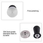 Stainless Steel Coffee Powder Hammer Alumina Constant Pressure Powder Press, 58mm Black