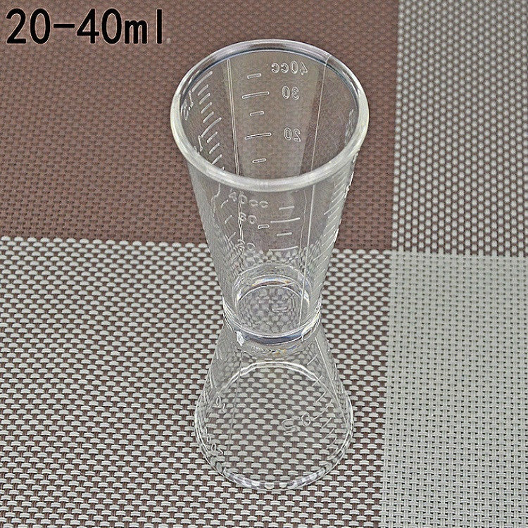 2 PCS PC Small Measuring Cup Device Double-headed Graduated Milk Tea Scale Cup Oz Measuring Tool, Large Large