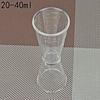 2 PCS PC Small Measuring Cup Device Double-headed Graduated Milk Tea Scale Cup Oz Measuring Tool, Large Large