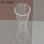 2 PCS PC Small Measuring Cup Device Double-headed Graduated Milk Tea Scale Cup Oz Measuring Tool, Large