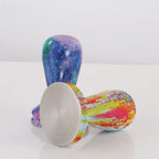 58mm Coffee Tamper Coloured Silicone Frosted Handle Coffee Hammer 304 Stainless Steel Powder Press Coffee Accessories, Starry Sky, Milk White
