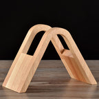 Coffee Filter Holder Coffee Storage Rack Filter Box Paper Base Bracket Display Stand, Wooden V Holder