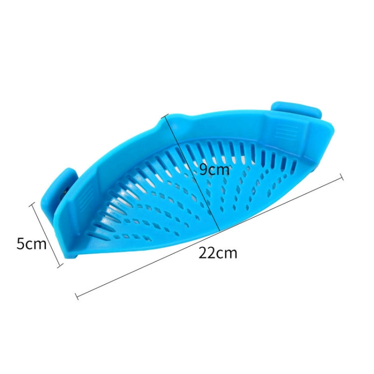 Silicone Pot Filter Kitchen Clip Pot Filter Drain Excess Liquid Drain Pasta Vegetable Cookware – Durable Build, Easy to Use