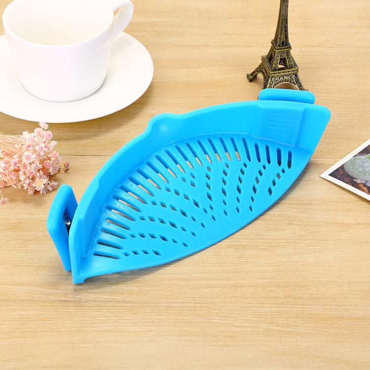 Silicone Pot Filter Kitchen Clip Pot Filter Drain Excess Liquid Drain Pasta Vegetable Cookware – Durable Build, Easy to Use