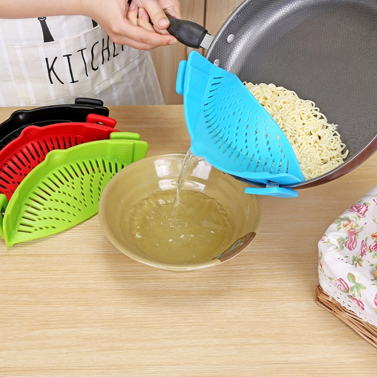 Silicone Pot Filter Kitchen Clip Pot Filter Drain Excess Liquid Drain Pasta Vegetable Cookware – Durable Build, Easy to Use