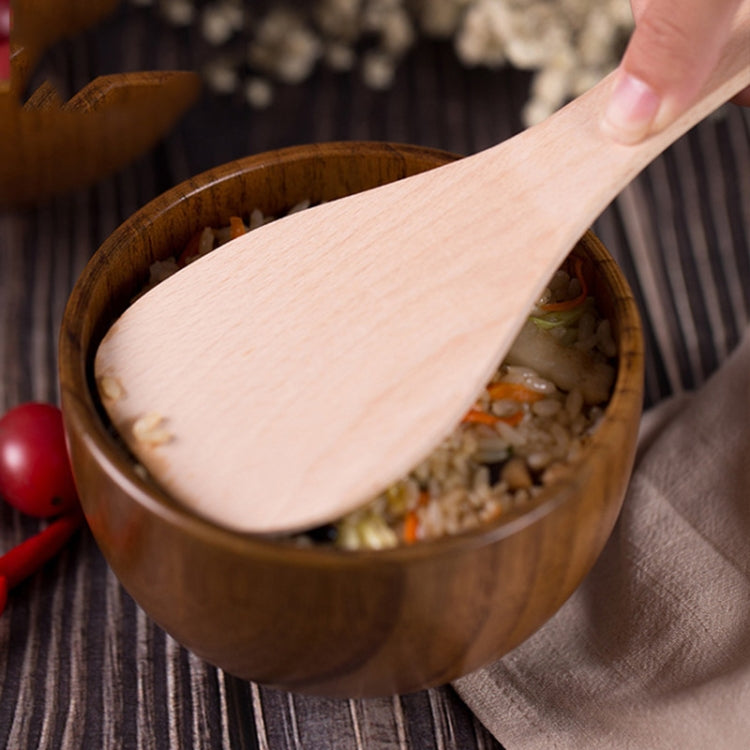 Adult Children Jujube Solid Wood Bowl Soup Noodle Bowl Household Tableware, Diameter 10.5 cm, Diameter 11.5 cm