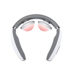Cervical Vertebra Massager Charging Intelligent Pulse Physiotherapy Instrument Electromagnetic Vibration Neck Protector, Black, Red
