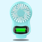 Multifunctional Clock Small Fan Creative Desktop Mini USB Fan, White, Pink, Blue – Durable Build, Easy to Use