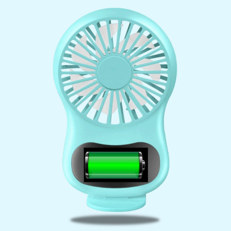 Multifunctional Clock Small Fan Creative Desktop Mini USB Fan, White, Pink, Blue – Durable Build, Easy to Use