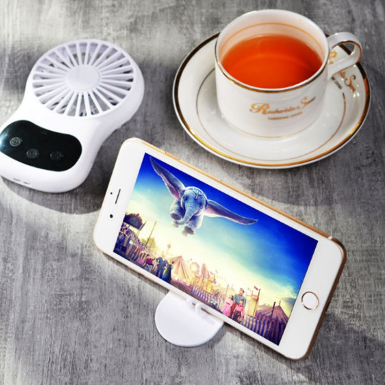 Multifunctional Clock Small Fan Creative Desktop Mini USB Fan, White, Pink, Blue – Durable Build, Easy to Use