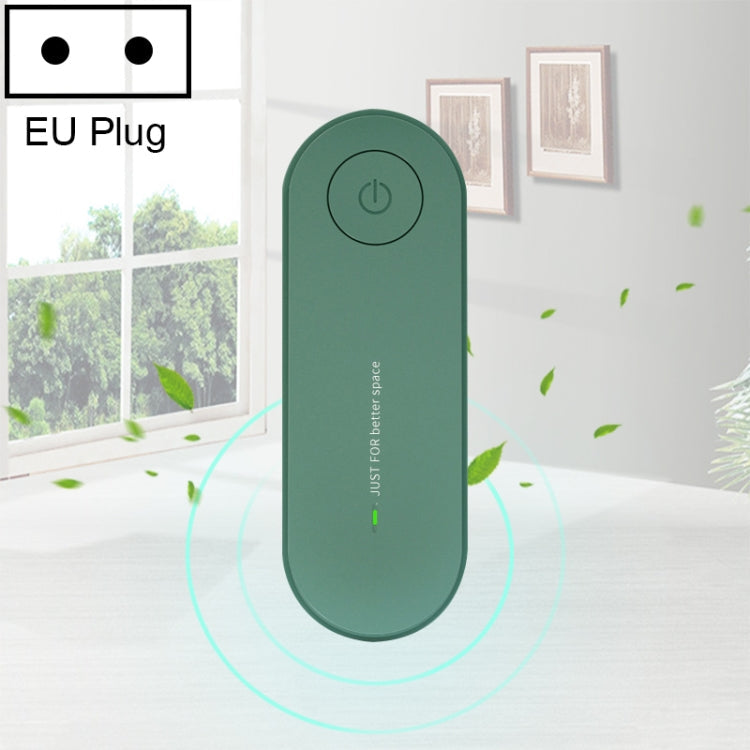 Mini Anion Air Purifier Smoke PM2.5 Remove Toilet Kitchen Air Purifier, US Plug, EU Plug – Durable Build, Easy to Use EU Plug Green