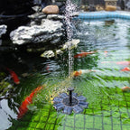 Solar Petal Fountain Floating Fountain Pond Garden Decoration, Solar Petal Fountain