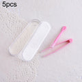 5pcs Portable Contact Lens Special Tweezer and Stick Set Travel Kit Red