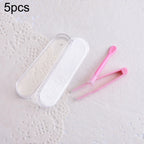 5pcs Portable Contact Lens Special Tweezer and Stick Set Travel Kit Red