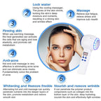 Face Care Device Hot Cold Hammer Cryotherapy Blue Photon Acne Treatment Skin Beauty Massager Lifting Rejuvenation Facial Machine