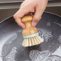 Multifunctional Tool Kitchen Cleaning Brush Wooden Handle Dish Scrubber Pot Pan Dishwasher, Solid wood Brush Solid wood Brush
