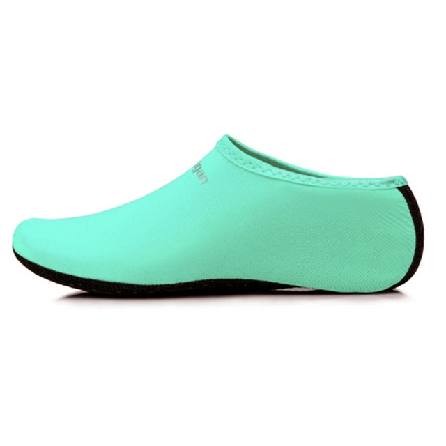 Yoogan Pair Unisex Outdoor Non-Slip Beach Socks for Swimming Diving Snorkeling, 3XS（26-27）, XXL（42-44） 3XS（26-27） Lake Blue