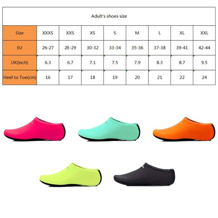 Yoogan Pair Unisex Outdoor Non-Slip Beach Socks for Swimming Diving Snorkeling, 3XS（26-27）, XXL（42-44）