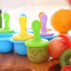 Silicone Mini Ice Pops Mold Ice Cream Ball Lolly Maker Popsicle Molds Baby DIY Food Supplement Tool