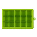 15 Grids DIY Big Ice Cube Mold Square Shape Silicone Ice Tray Fruit Ice Cream Maker Green