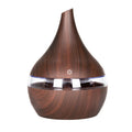 300ml USB Electric Aroma Air Diffuser Wood Ultrasonic Air Humidifier Essential Oil Aromatherapy Cool Mist Maker Oblique Deep Wood Grain