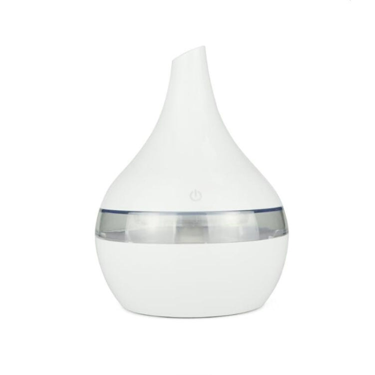 300ml USB Electric Aroma Air Diffuser Wood Ultrasonic Air Humidifier Essential Oil Aromatherapy Cool Mist Maker – Durable Build, Easy to Use White
