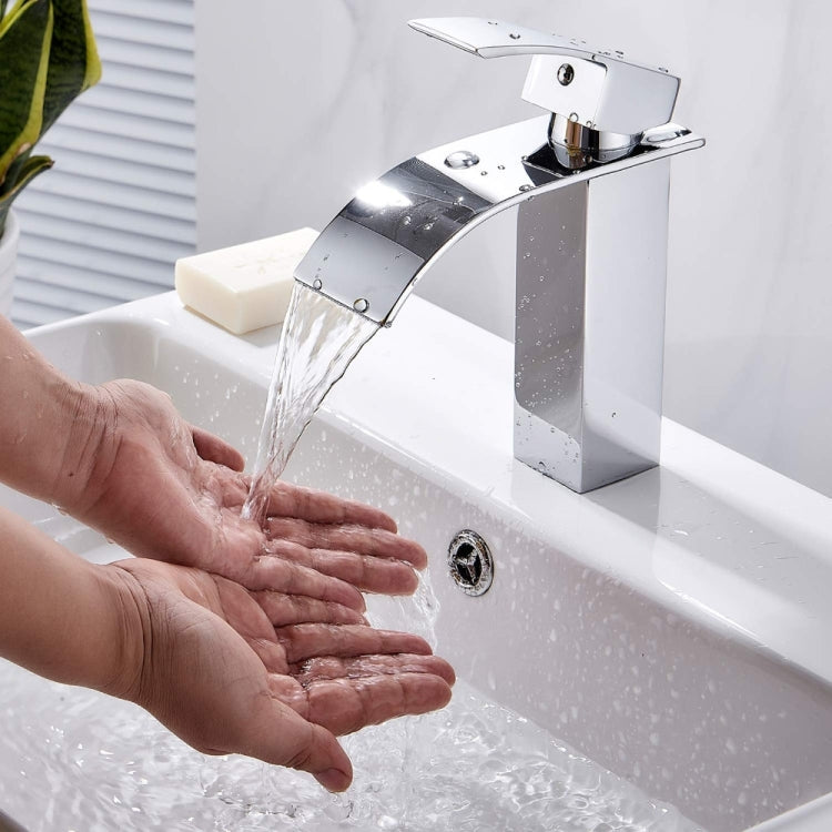 KOEN Waterfall Bathroom Faucet Sinks Mixer Tap Cold And Hot Water Tap, KOEN Waterfall Bathroom Faucet KOEN Waterfall Bathroom Faucet