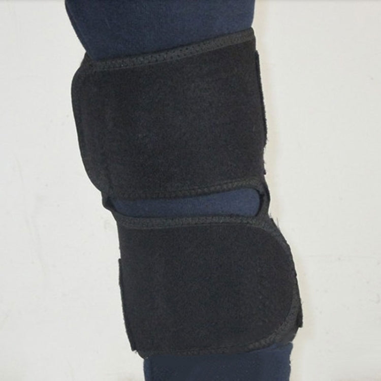 Adjustable Paste Type Breathable Sports Knee Protector with Aluminum Bracket, Paste Sports Knee Protector(Black)
