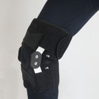 Adjustable Paste Type Breathable Sports Knee Protector with Aluminum Bracket, Paste Sports Knee Protector(Black)
