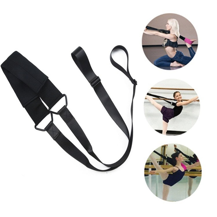 Leg Splits Trainer Elastic Stretch Band Dance Practice Tension Band Black